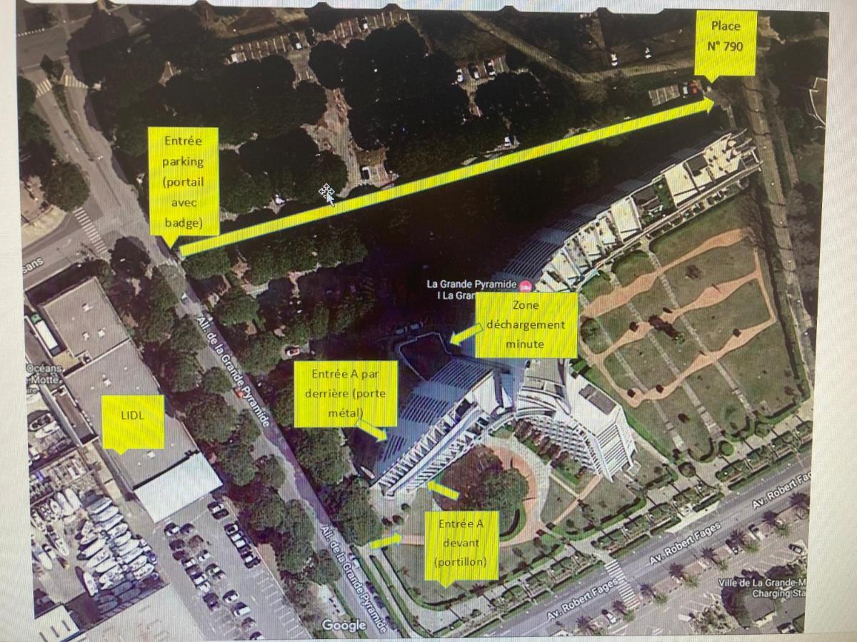 Reve Bleu Residence La Grande Pyramide Vue Port Hyper Centre Wifi Parking Prive Gratuit Eksteriør bilde